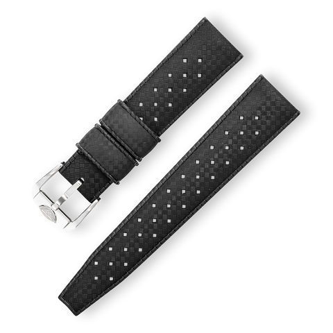 Squale Tropical Kautschukband "Homage" - 20mm - Schwarz