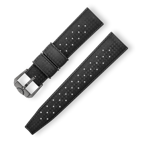 Squale Tropical Kautschukband "Homage" - 20mm - Schwarz