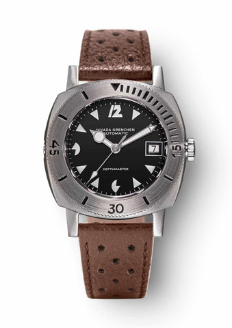 Nivada Grenchen Depthmaster - White Pacman Date 14104A
