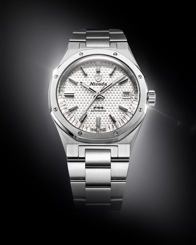 Nivada Grenchen F77 MK 2 White Date 69014A77