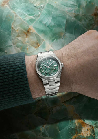 Nivada Grenchen F77 Green Aventurine MK1 - 68037A77