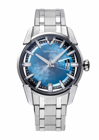 Minase Divido 2.0 Ice Blue - Steel Bracelet - VM14-M01GIB-SSB