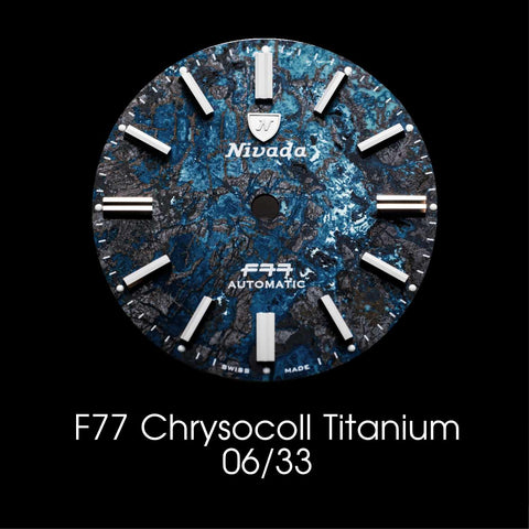 Nivada Grenchen F77 Titanium Chrysocoll Special Edition