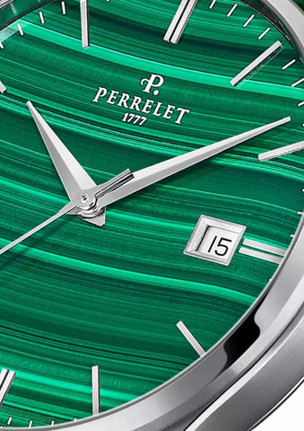 Perrelet Weekend 3-Hands Malachite A1300/K