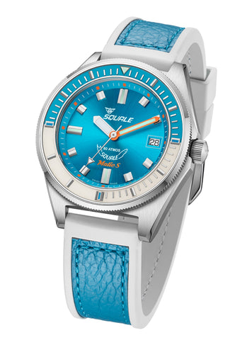 Squale Matic S Light Blue MATICLBWLB 39mm Taucheruhr