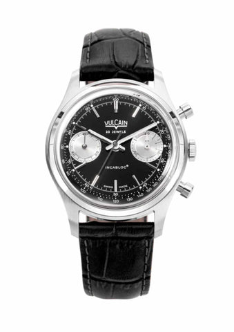 Vulcain Chronograph Black-Silver