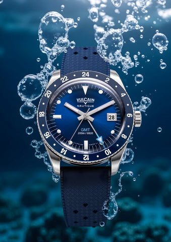 Vulcain Skindiver Nautique GMT Blue Limited Edition 680174B37