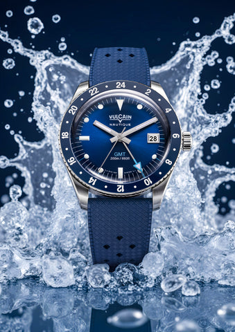 Vulcain Skindiver Nautique GMT Blue Limited Edition 680174B37