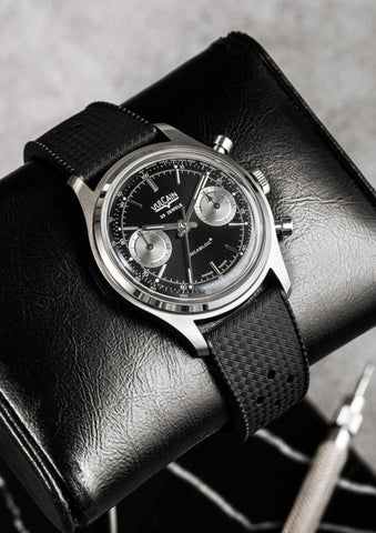 Vulcain Chronograph Black-Silver