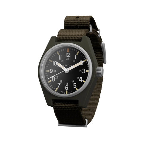 MARATHON 34mm Sage Green General Purpose Quartz GPQ - MaraGlo - WW194009SG