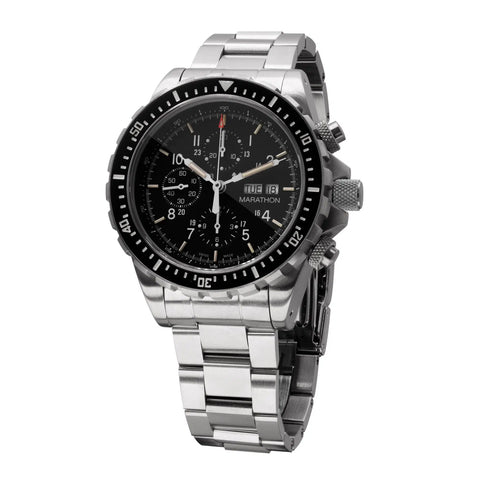 MARATHON 46mm CSAR Jumbo Diver/Pilot Automatic Chronograph - WW194014SS