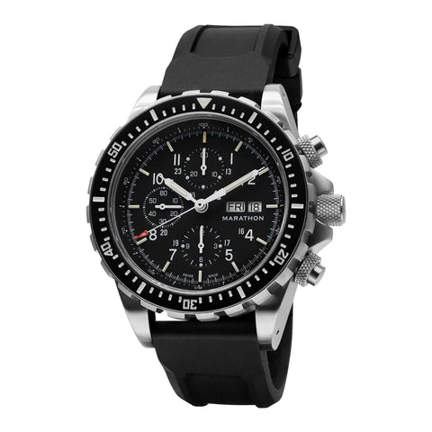 MARATHON 46mm CSAR Jumbo Diver/Pilot Automatic Chronograph - WW194014SS