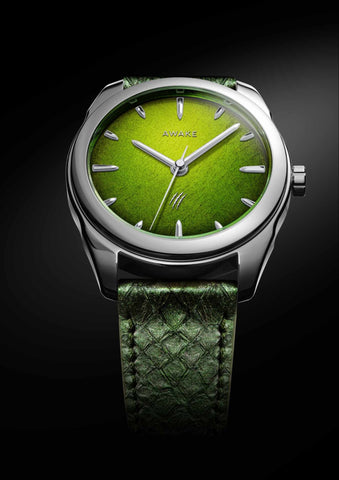 Awake-sơn-mai-silver-leaf-jurassic-watch-raptors-limited-edition 10