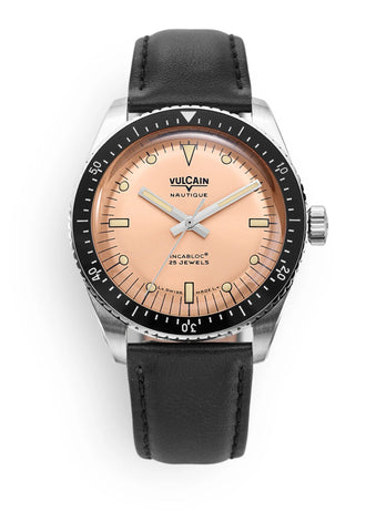 Vulcain Skindiver Nautique Salmon - Beige Lume 660170B87