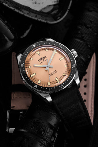 Vulcain Skindiver Nautique Salmon - Beige Lume 660170B87