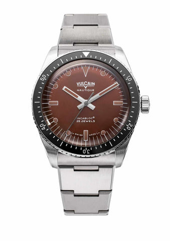 Vulcain Skindiver Nautique Brown 660170A47