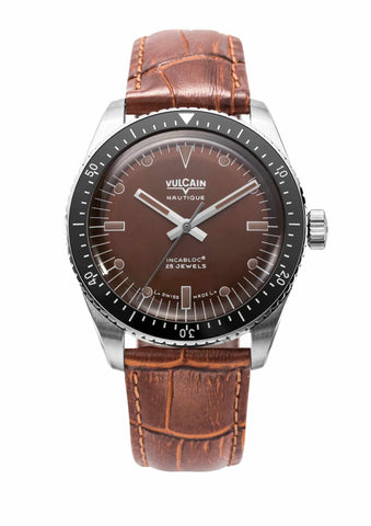 Vulcain Skindiver Nautique Brown 660170A47