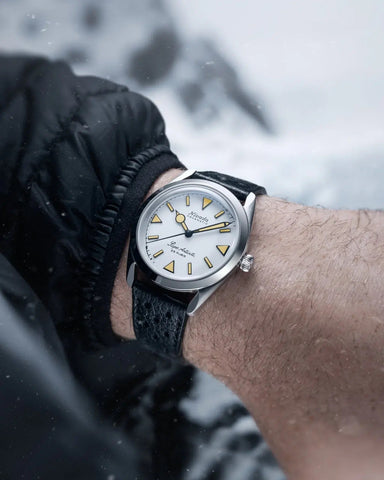 Nivada Grenchen Super Antarctic White - Beige Luminova 32064A