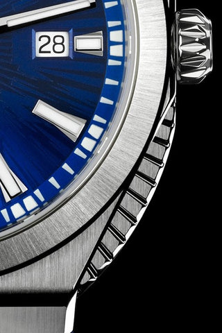 ID Geneve Circular S – Blue – Brushed Sides