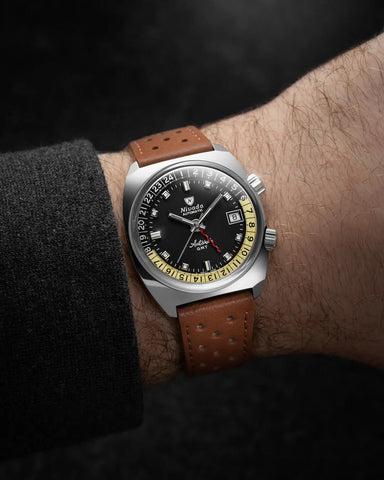 Nivada Grenchen Antarctic GMT Black 32043A