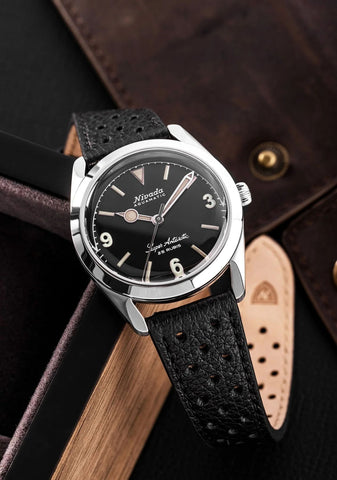 Nivada Grenchen Antarctic 3.6.9 Black Vintage 32032A