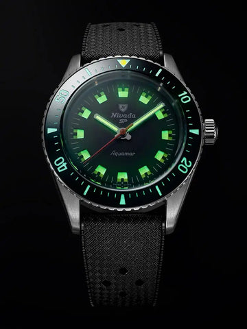 Nivada Grenchen Aquamar Blue 32074A