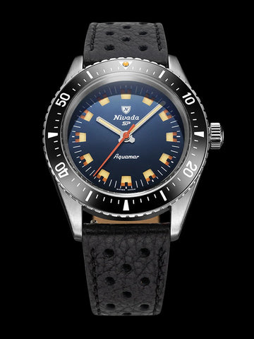 Nivada Grenchen Aquamar Blue 32074A