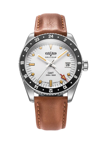 Vulcain Skindiver Nautique GMT White 680174A57