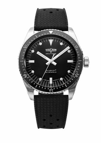 Vulcain Skindiver Nautique Black - White Lume 660170B07