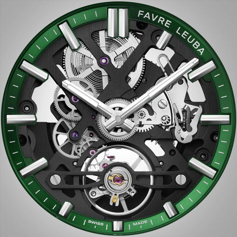 Favre Leuba Chief Skeleton DLC - Green