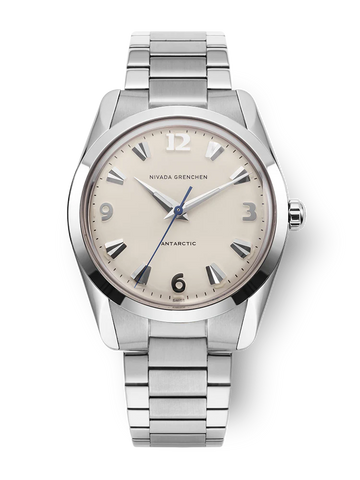 Nivada Grenchen Antarctic 35mm Eggshell - White Lume 35004M