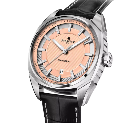 Perrelet Lab Peripheral 3 Hands A1100/6 Salmon