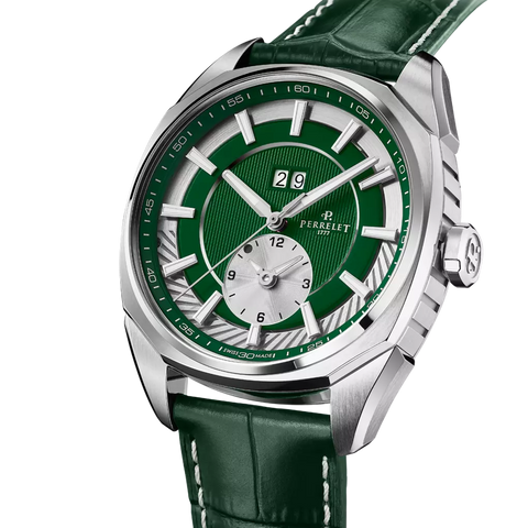Perrelet Lab Peripheral Dual Time Big Date A1101/5 Grün