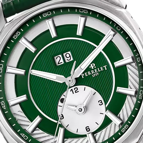 Perrelet Lab Peripheral Dual Time Big Date A1101/5 Grün