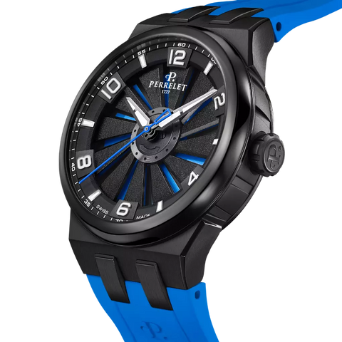 Perrelet Turbine Titanium 41 Blue A4067/2