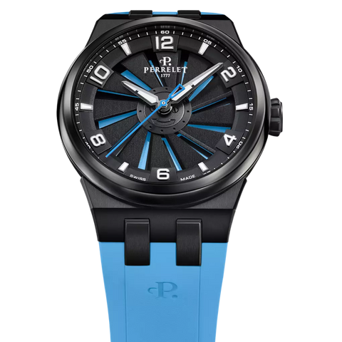 Perrelet Turbine Titanium 41 Ice Blue A4067/7