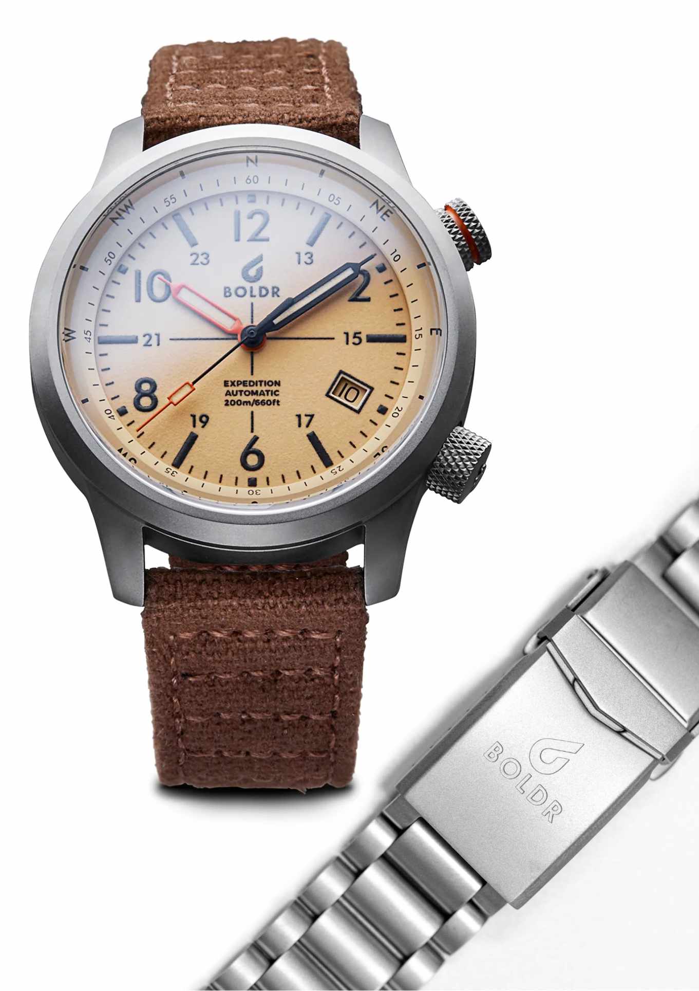 Canvas strap + steel strap