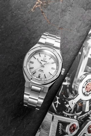Nivada Grenchen F77 MK 2 White NoDate 68046A77