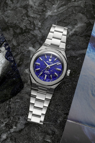 Nivada Grenchen F77 MK 2 Lapis Lazuli 68048A77
