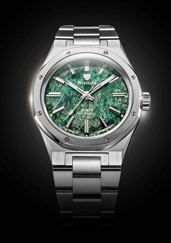 Nivada Grenchen F77 Green Aventurine MK1 - 68037A77