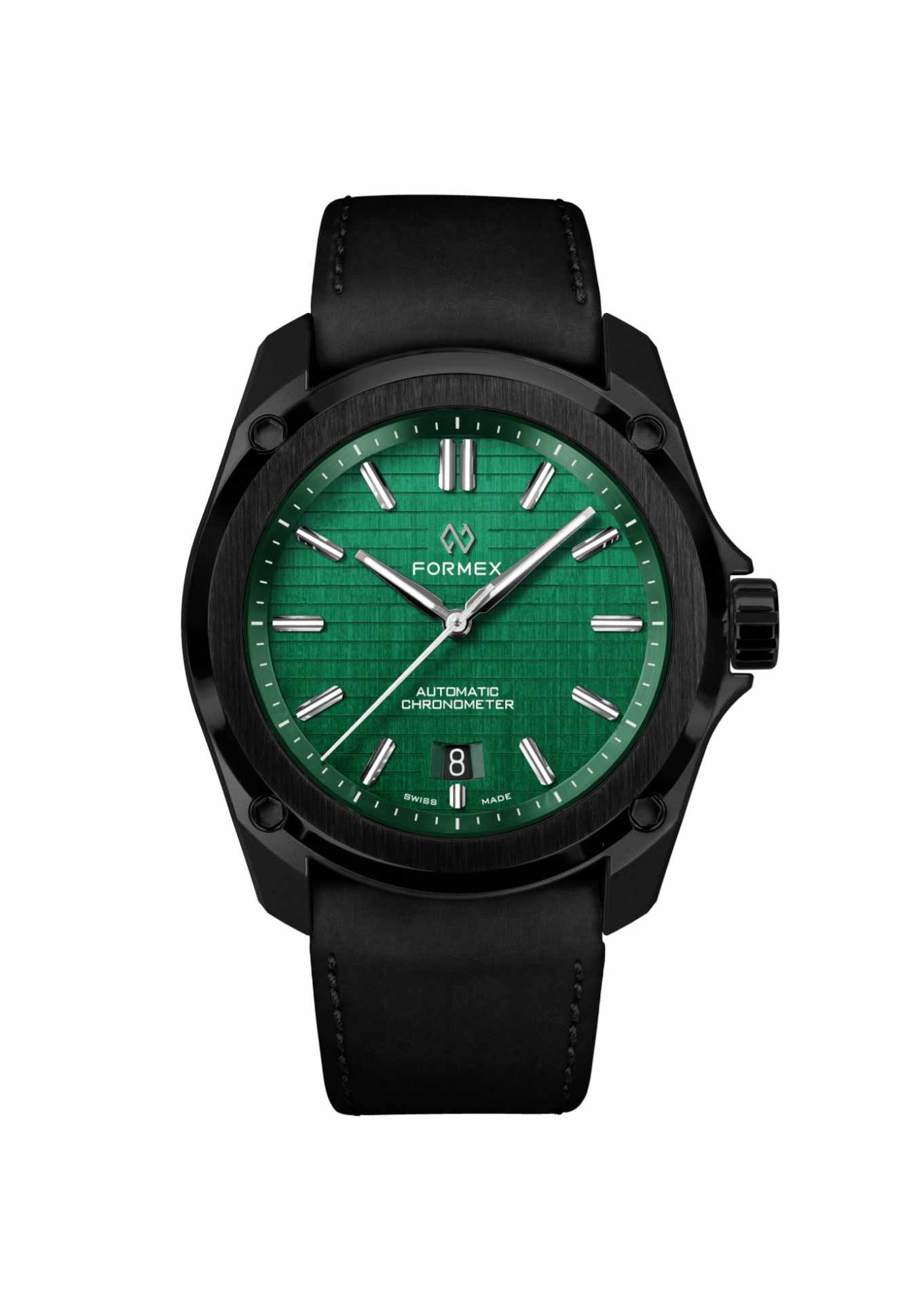 Black leather strap