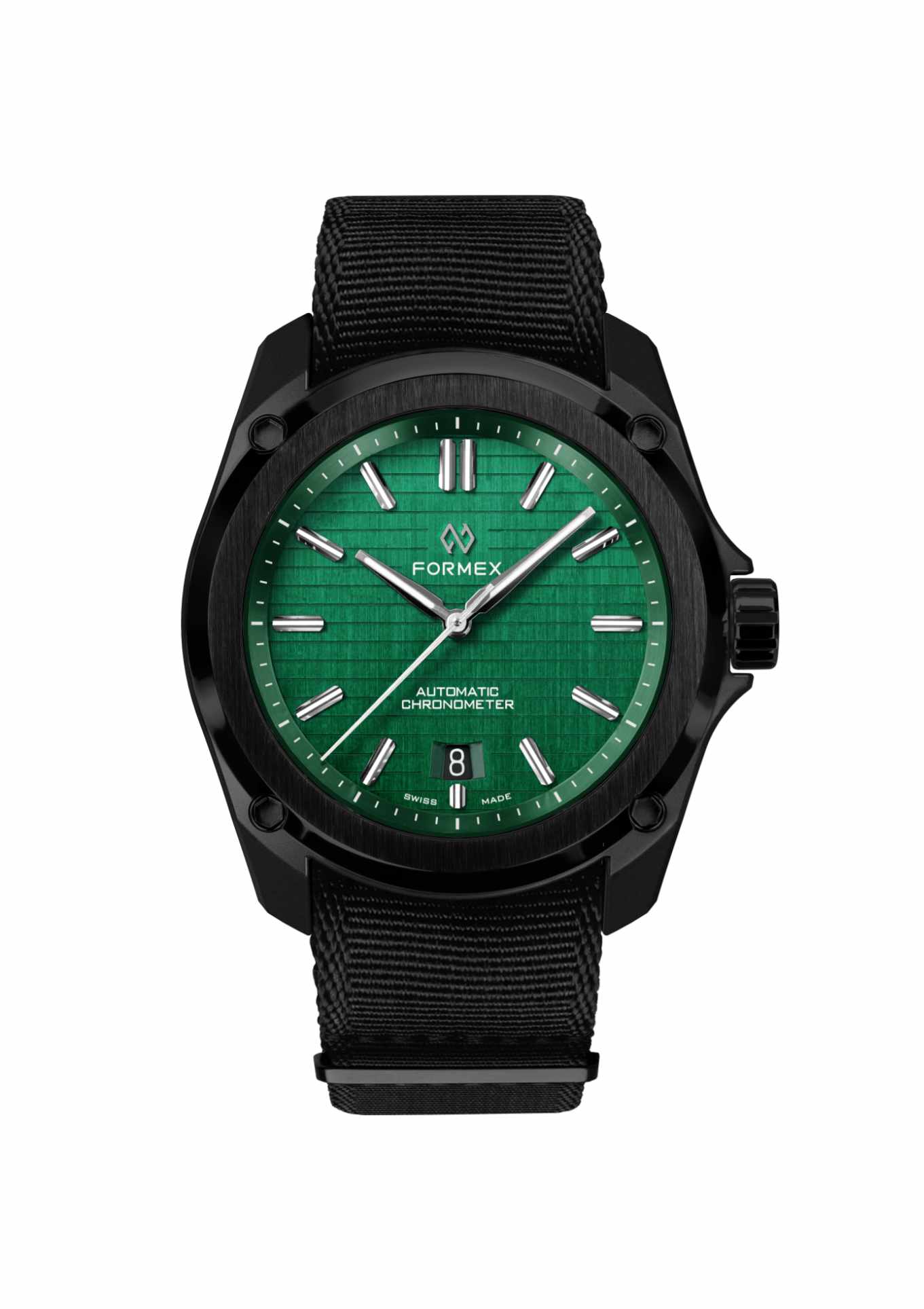 Black textile strap