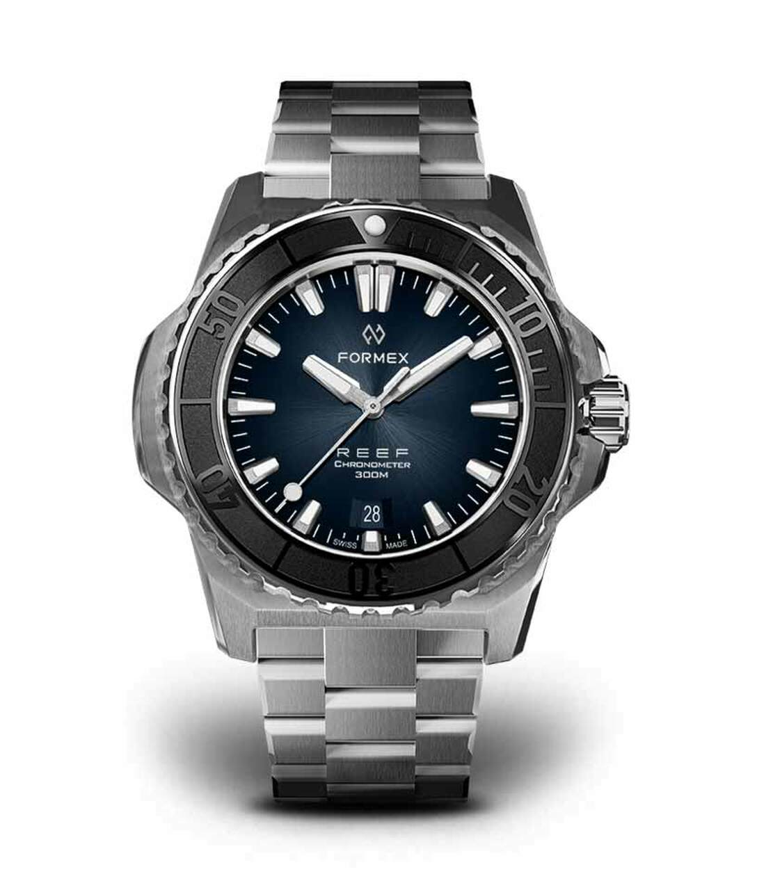 Black Bezel Steel Bracelet