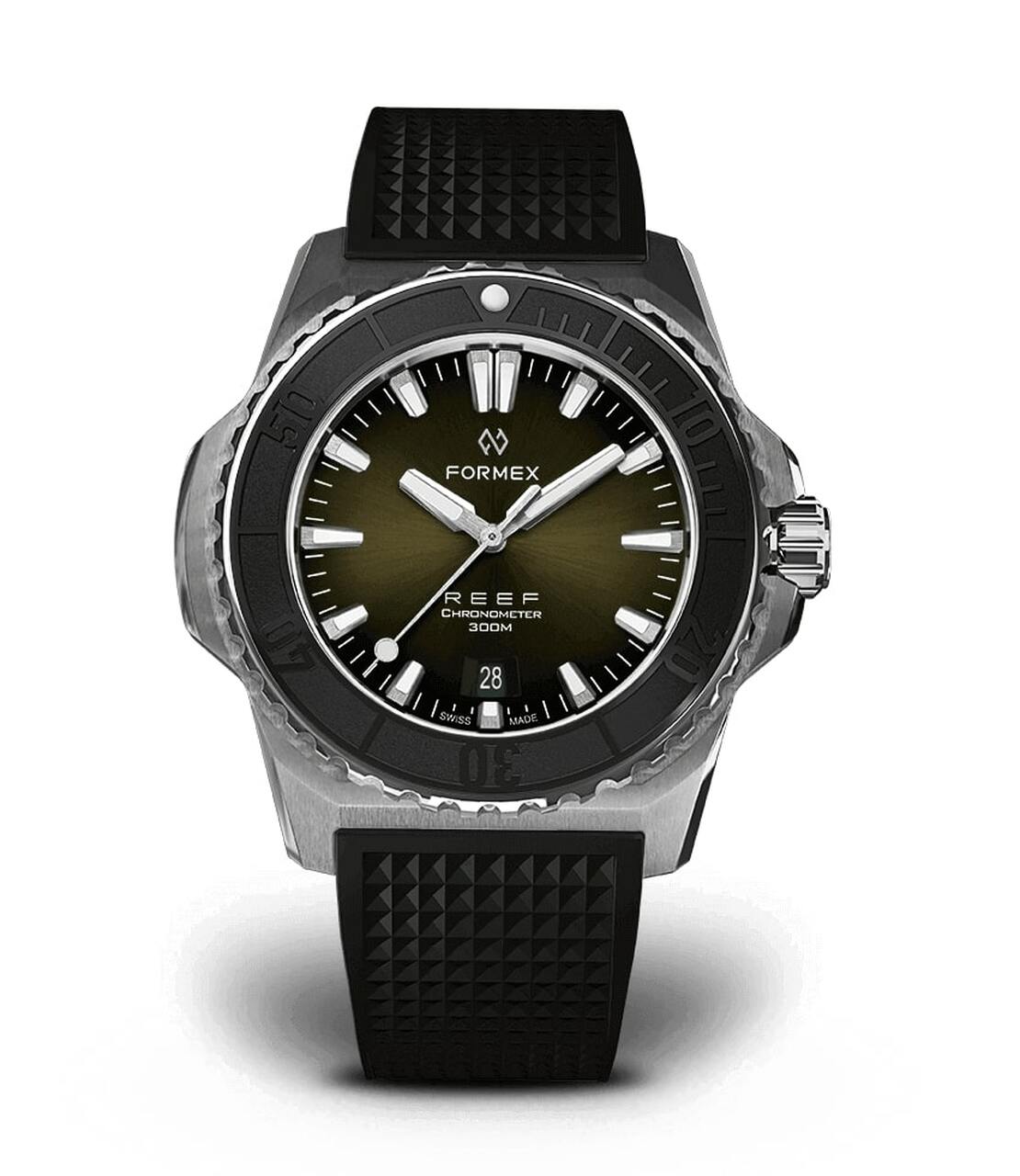 Black Bezel.Rubber Strap