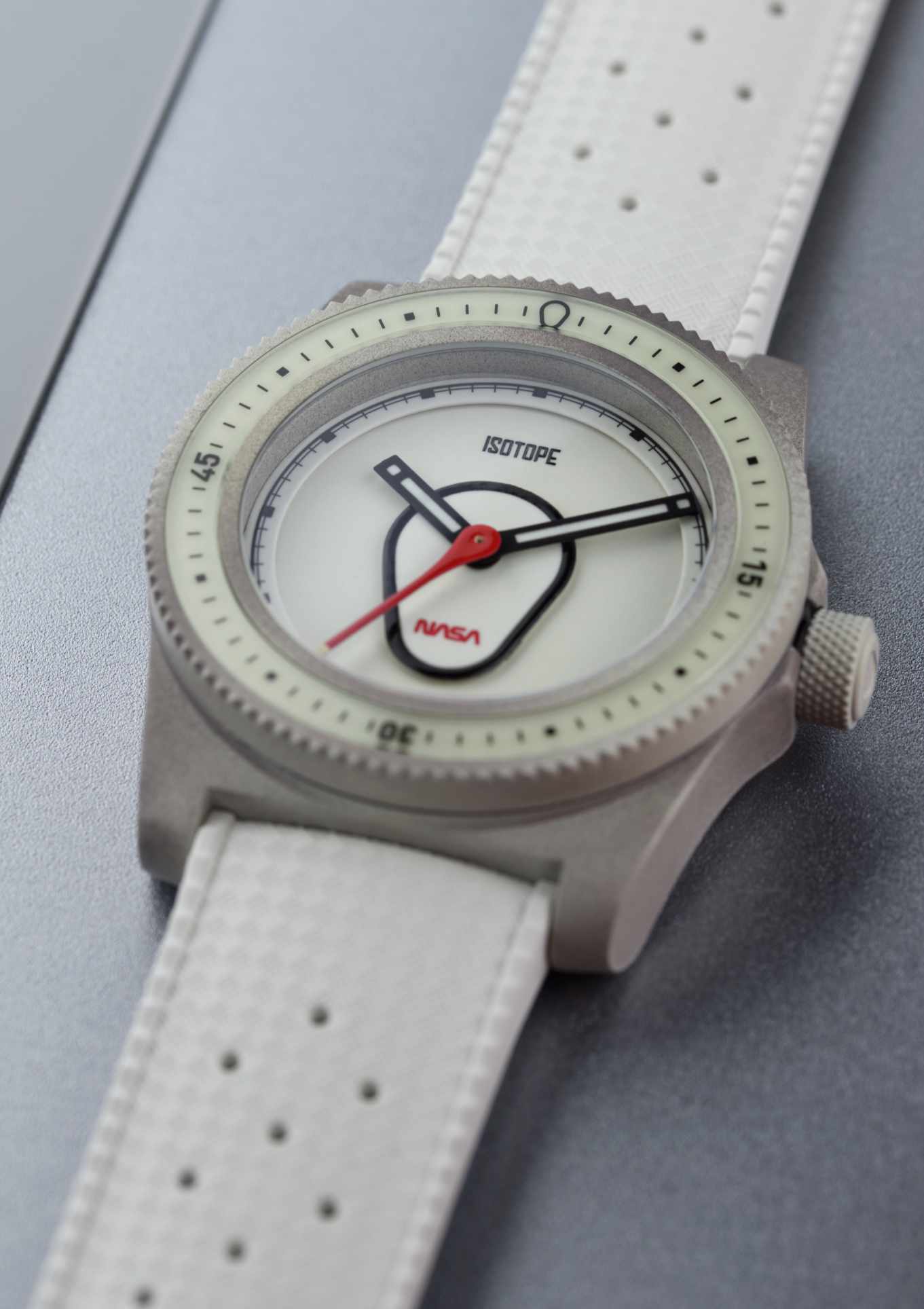 Set: Kautschukband Weiß + NASA Textilband