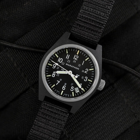 MARATHON 34mm Black General Purpose Quartz GPQ with Date - WW194015BK