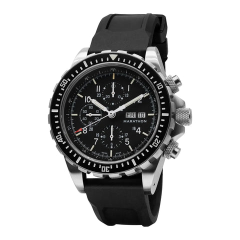 MARATHON 46mm CSAR Jumbo Diver/Pilot Automatic Chronograph - WW194014SS