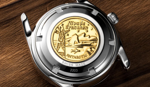 Nivada Grenchen Super Antarctic Black & Orange Date 38mm 32056A