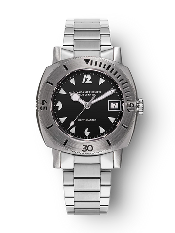Nivada Grenchen Depthmaster - White Pacman Date 14104A