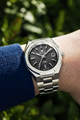 Nivada Grenchen F77 MK 2 Black Date 69011A77